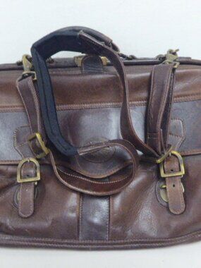 Vintage DILANA LEATHER weekend gym travel BAG suitcase